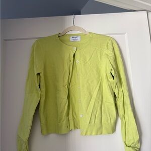 Old Navy Light Green Button-Up Cardigan
